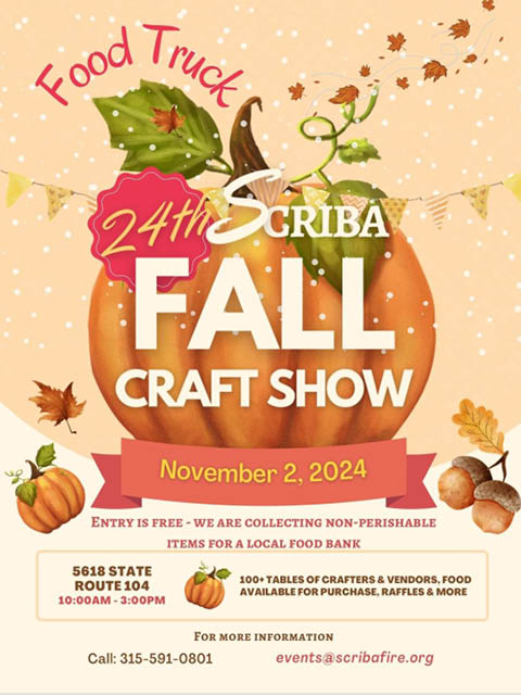 24th scriba fall craft show 11.2.2024