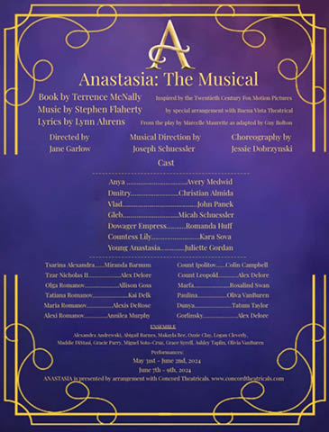anastasia musical cny arts center 5.31 6.9.2024
