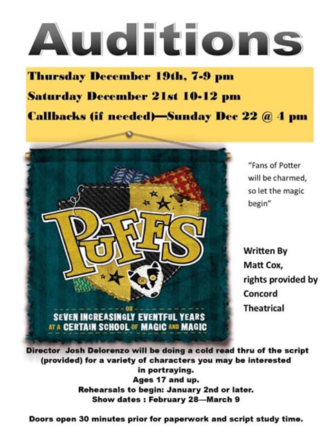 auditions cny arts center puffs january 2025