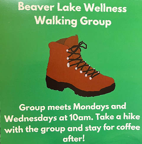 beaver lake wellness walking group mondays wednesdays 2024