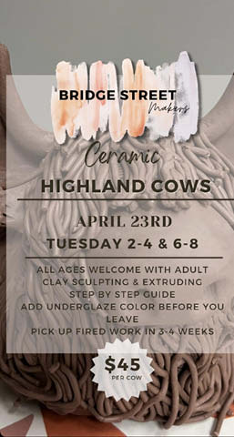 bridge st makers pulaski highland cows 4.23.2024