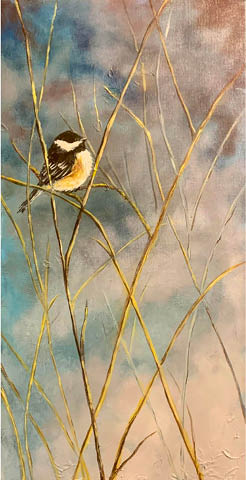 chickadee painting class riverside artisans 2.19.2024