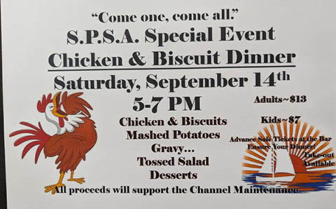 chicken biscuit dinner sandy pond sportsmen association 9.14.2024