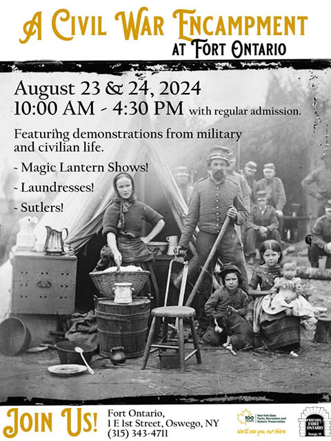 civil war encampment fort ontario 8.23 24.2024