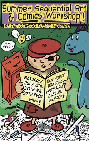 comic making workshop aaron lee evan coy opl july 2024