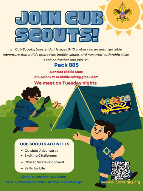 cub scout recruitment event oswego episcopal 9.26.2024