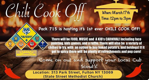 cub scouts chili cookoff fulton state st umc 3.17.2024