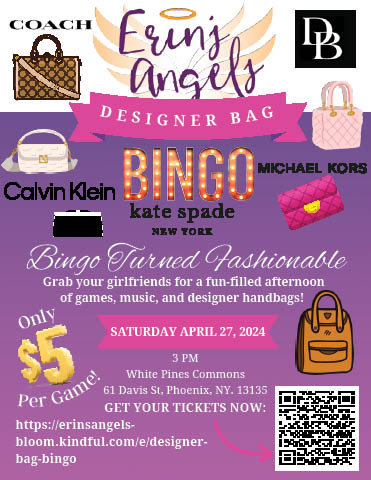erins angels designer bag bingo white pine commons phoenix 4.27.2024