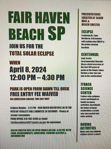 fair haven beach state park solar eclipse 4.8.2024