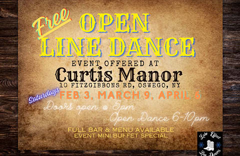 free open line dance curtis manor feb march april 2024