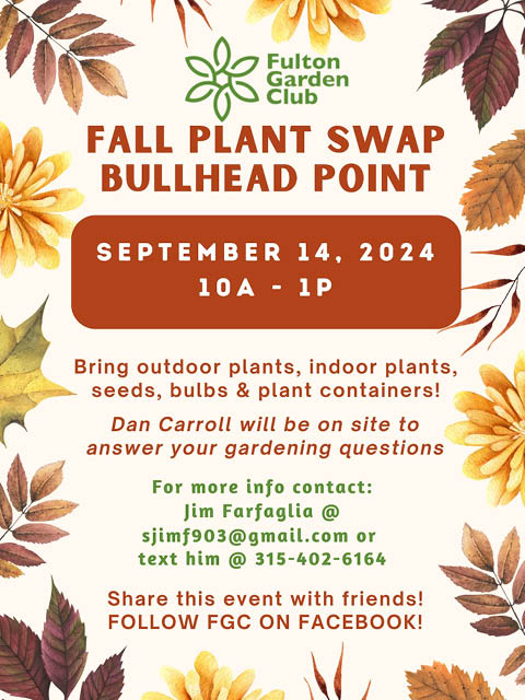 fulton garden club fall plant swap bullhead point 9.14.2024