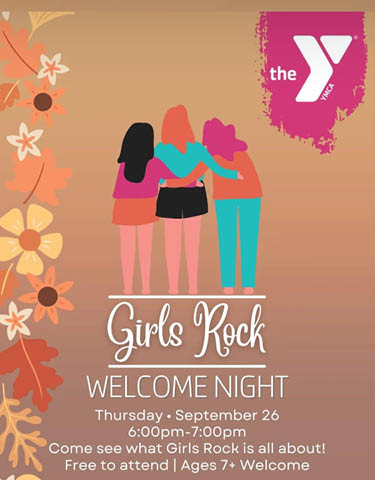 girls rock welcome night fulton ymca 9.26.2024