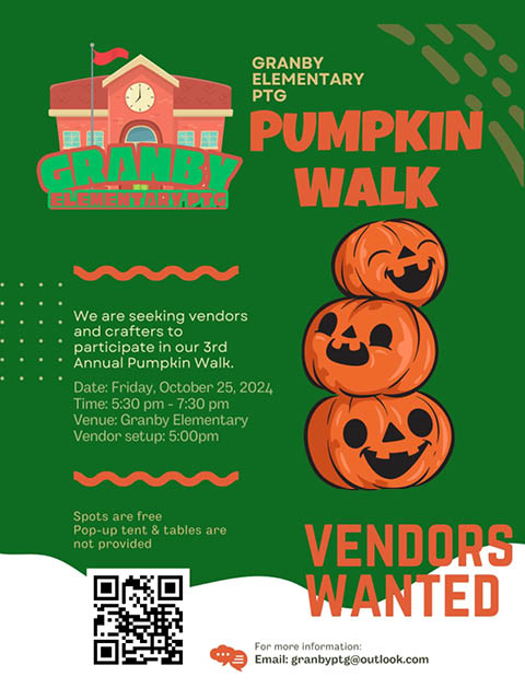 granby elementary school pumpkin walk 10.25.2024