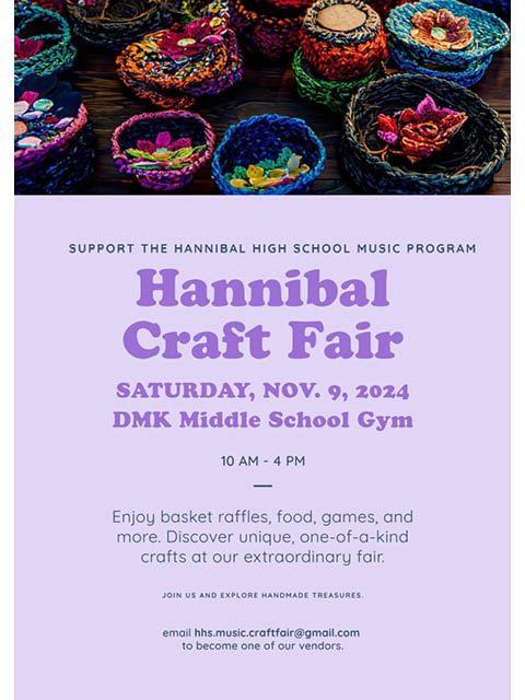 hannibal craft fair dmk middle school 11.9.2024