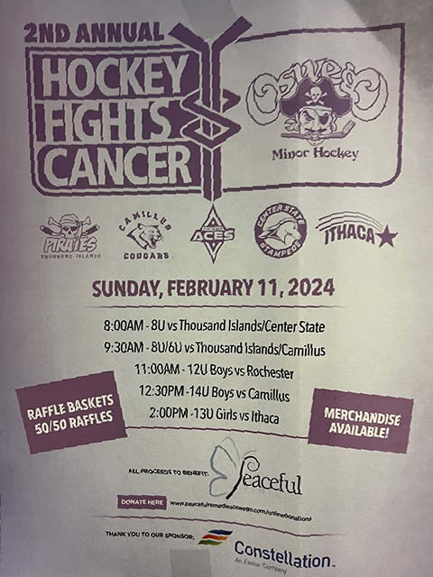 hockey fights cancer peaceful remedies fundraiser 2.11.2024