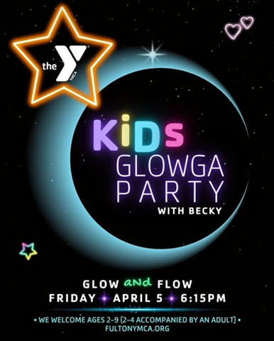 kids ymca glowga party 4.5.2024