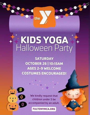 kids yoga halloween party fulton ymca 10.26.2024