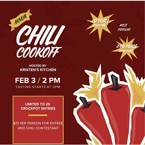 kristens kitchen chili cookoff 2.3.2024