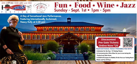 lake ontario jazz wine fest colloca 9.1.2024