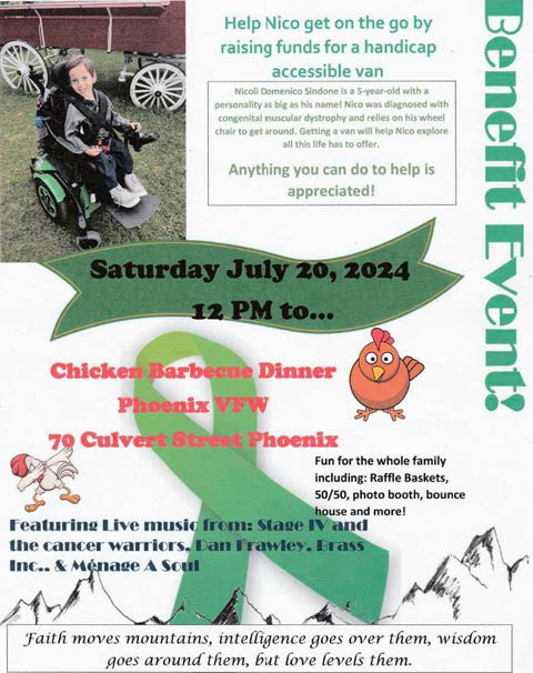 nico strong benefit wheelchair van chicken bbq phoenix vfw 7.20.2024