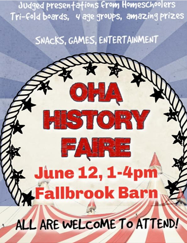 oha history faire fallbrook barn 6.12.2024