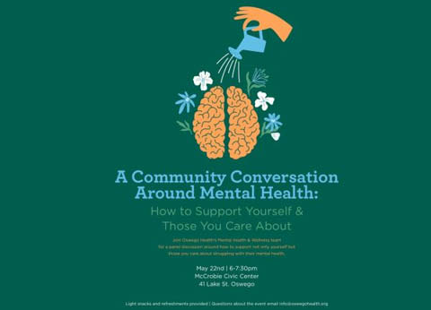 oswego health mental health community conversation mccrobie civic center 5.22.2024