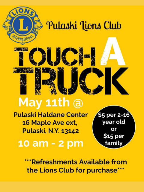 pulaski lions club touch a truck haldance center 5.11.2024
