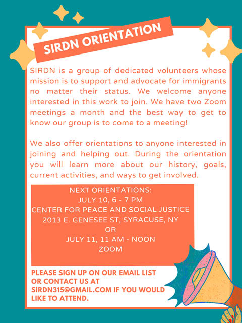 sird orientation in person online 7.10 11.2024