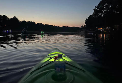 sunset glow paddle little sodus bay 9.21.2024