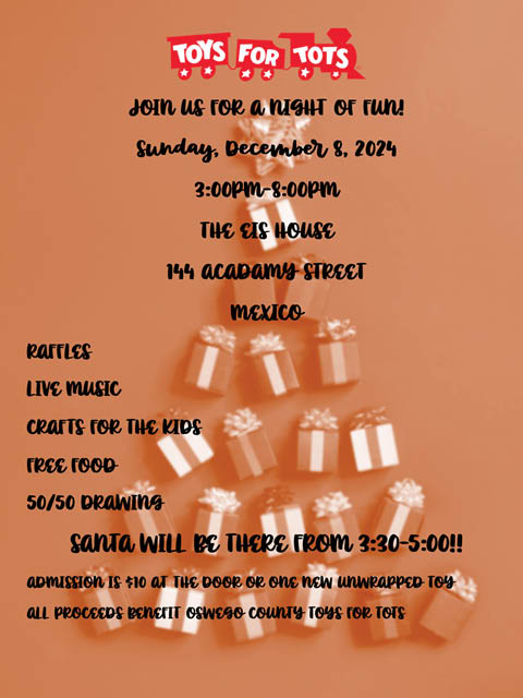 toys for tots fundraiser eis house 12.8.2024