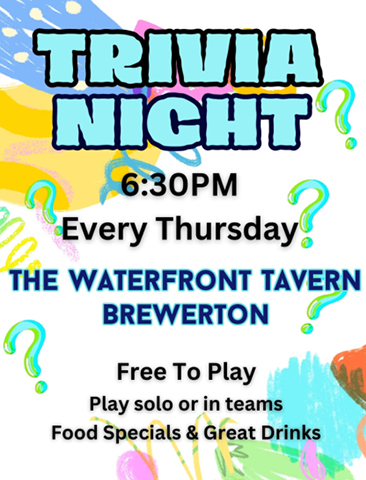trivia night waterfront tavern brewerton thursdays 2024
