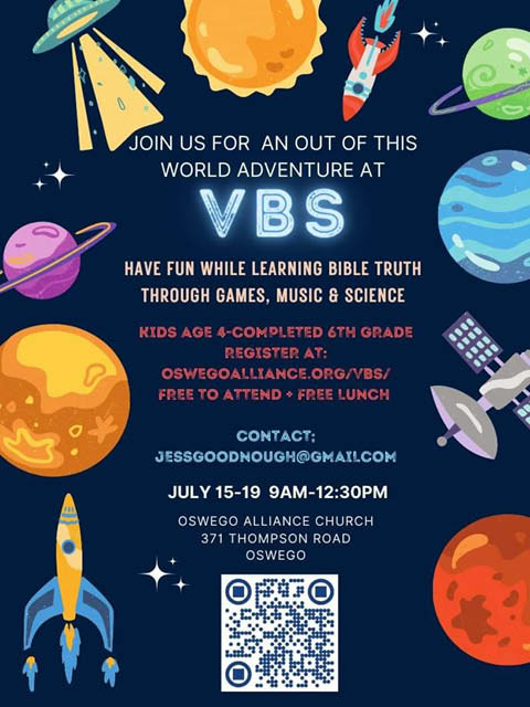 vbs oswego alliance july 2024