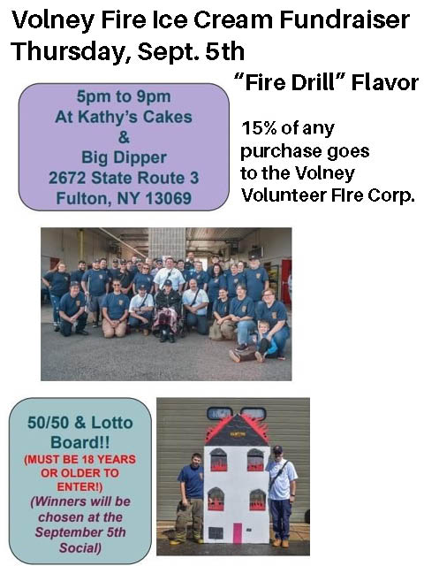 volney fire kathys cakes fundraiser 9.5.2024