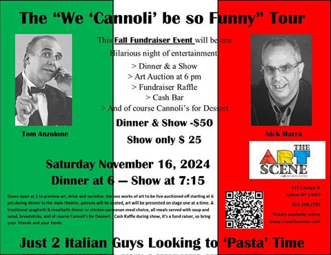 we cannoli be so fun fundraiser art scene 11.16.2024
