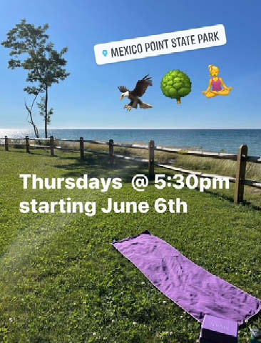 weekly yoga mexico point state park thursdays summer 2024