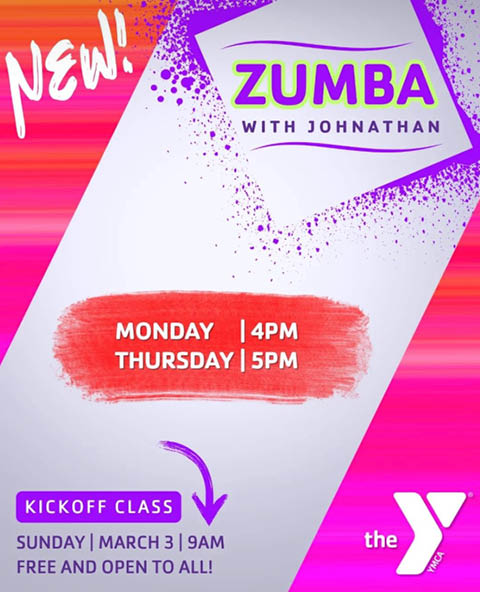 zumba fulton ymca with johnathan march april may 2024