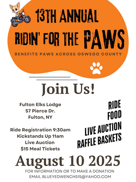 13th ridin for paws fulton elks 8.10.2025