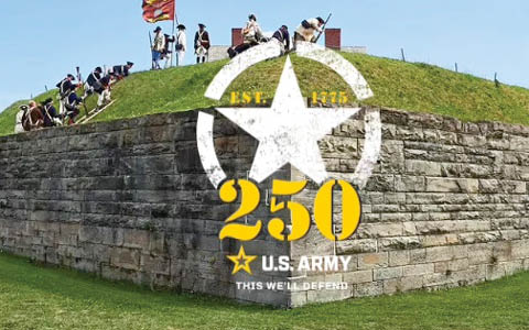 250th us army anniversary fort ontario 6.14.2025