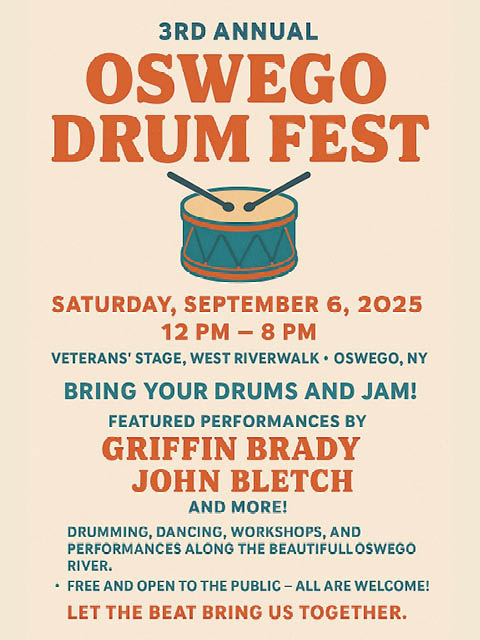 3rd oswego drum fest riverwalk veterans stage 9.6.2025
