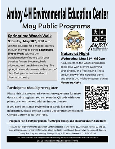 amboy 4h environmental education center may events 2025