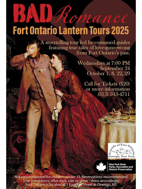 bad romance lantern tours fort ontario fall 2025