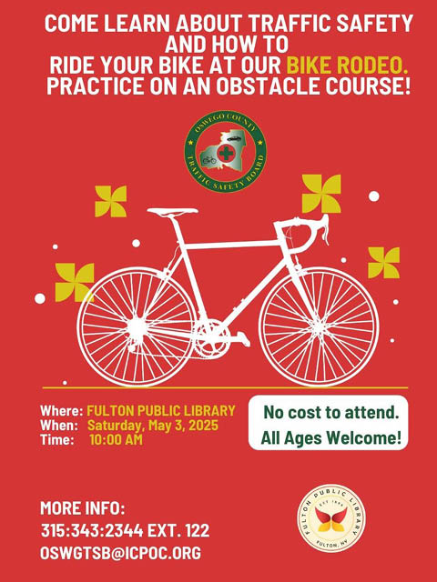 bike rodeo traffic safety fulton library 5.3.2025