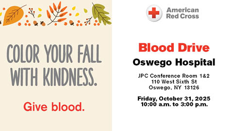 blood drive red cross oswego health 10.31.2025