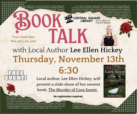 book talk lee ellen hickey central square library 11.13.2025
