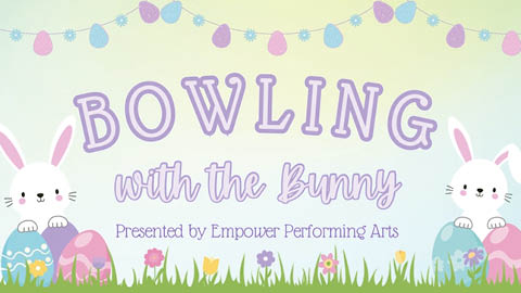 bowling easter bunny empower arts lighthouse lanes oswego 4.12.2025