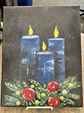 candle painting class terry carbone opl 12.6.2025