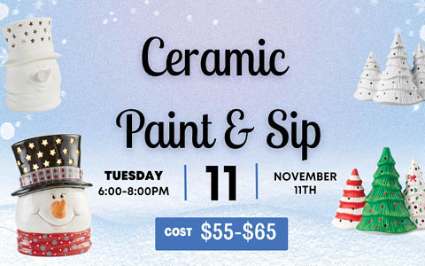 ceramic paint sip old city hall 11.11.2025