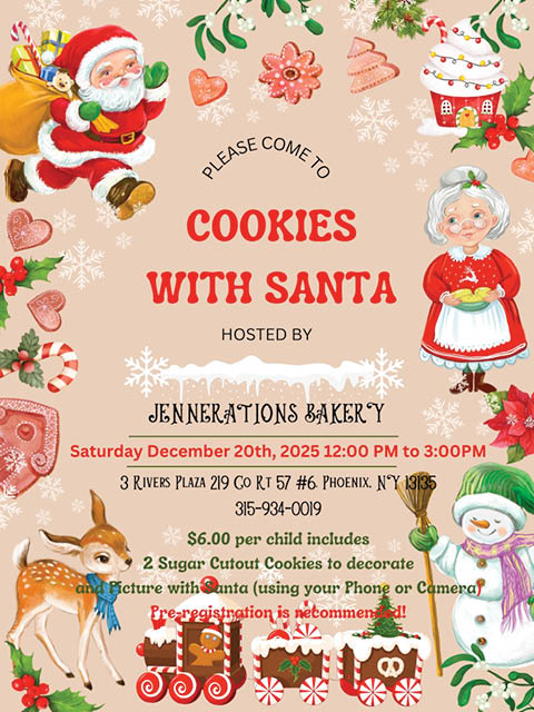 cookies with santa jennerations bakery 12.20.2025