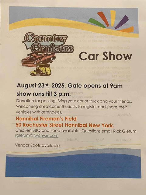 county cruizers car show hannibal firemens field 8.23.2025