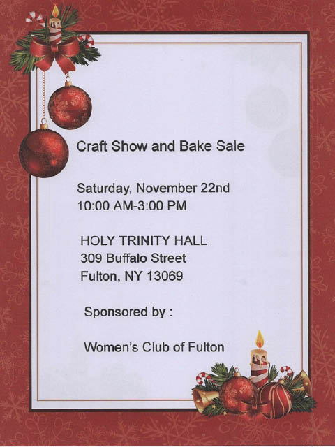 craft show womens club fulton holy trinity 11.22.2025